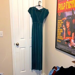 Baltic born maxi teal mermaid dress